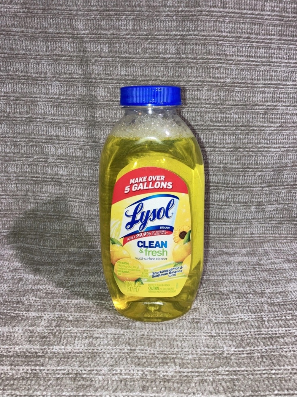 1 Lysol Clean & Fresh Lemon Sunflower Scent Multi-Surface Cleaner 10.75oz New